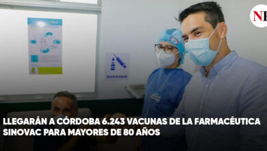 Photo of LLEGARÁN A CÓRDOBA 6.243 VACUNAS DE LA FARMACÉUTICA SINOVAC PARA MAYORES DE 80 AÑOS