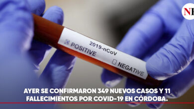 Photo of AYER SE CONFIRMARON 349 NUEVOS CASOS Y 11 FALLECIMIENTOS POR COVID-19 EN CÓRDOBA.