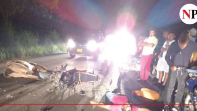 Photo of MOTOCICLISTA MURIÓ AL ESTRELLARSE CONTRA UNA VACA EN AYAPEL