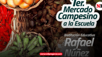 Photo of I.E. Rafael Núñez lleva el Mercado Campesino a la escuela por primera vez.