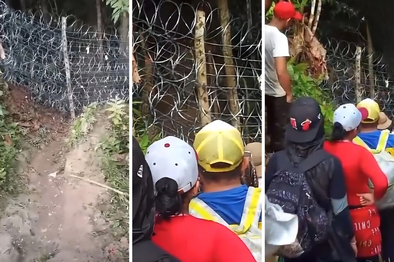 Panamá cierra el paso por el Tapón de El Darién con alambre de púas - Noti Pregonar