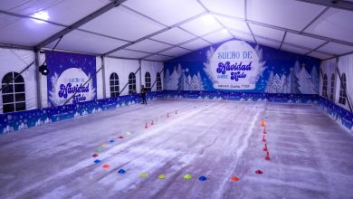 Photo of Pista de hielo cuenta con 350 m² para patinar y una carpa de 525 m² ubicada en la Plaza Cultural del Sinú