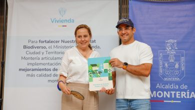 Photo of Alcalde, Hugo Kerguelén, y Ministra de Vivienda firmaron convenio para el mejoramiento de 600 viviendas en Montería