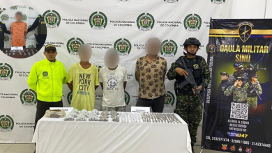 Photo of Policía capturó a cuatro personas por tráfico de estupefacientes en Montería