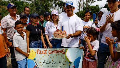 Photo of Alcalde Hugo Kerguelén y Gestora Social Diana Sierra le cumplieron a Loma Verde e inaugura obra vial en la Loma del Volcán