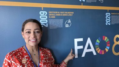 Photo of Ana Paola García lleva la voz de Colombia a Chile en la lucha contra el hambre