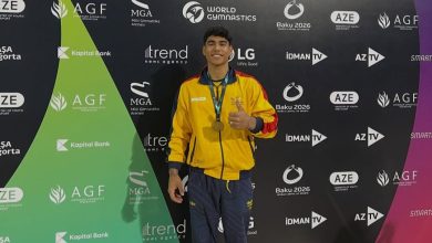 Photo of Ángel Barajas gana oro en barras paralelas en la Copa Mundo de Gimnasia en Bakú