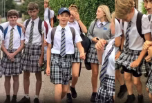 Photo of Sin shorts, pero con falda: estudiantes le dan la vuelta a una regla absurda