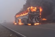 Photo of ELN habría incendiado bus intermunicipal en Santander