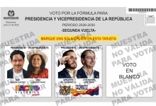 Photo of Registraduria presentó el tarjetón de segunda vuelta y asegura que será más fácil votar
