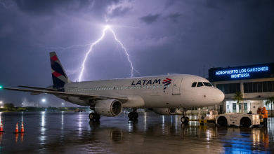 Photo of Tormenta retrasó aterrizaje de vuelo de LATAM en Montería