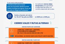 Photo of Habrá cierres viales por obras del Acueducto Costanero