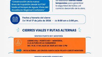 Photo of Habrá cierres viales por obras del Acueducto Costanero