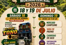 Photo of Morindo Central celebrará la Gran Fiesta del Campesino 2026 este 18 y 19 de julio