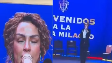 Photo of Maía emocionó al interpretar el Himno Nacional en la posesión