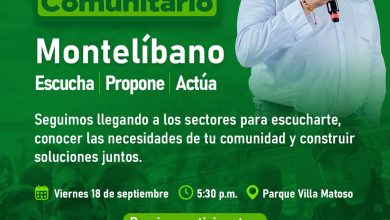 Photo of Montelíbano prepara su segundo encuentro comunitario